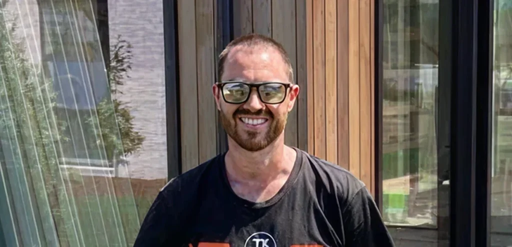 Tom Gerrard, TK Homes director and licensed building practitioner, on site in Tauranga